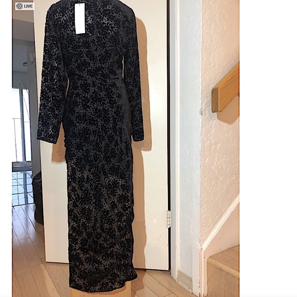 veronica beard LALA BURNOUT VELVET DRESS - Picture 4 of 14